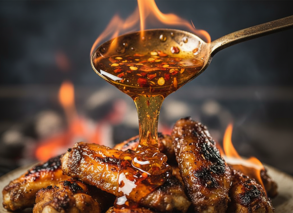 Fire-Kissed Spicy Honey Drizzle